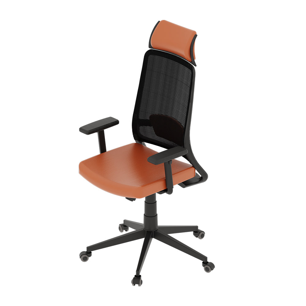 Breeze Sustainable Executive Office Chair High Back - Slight Side View 2