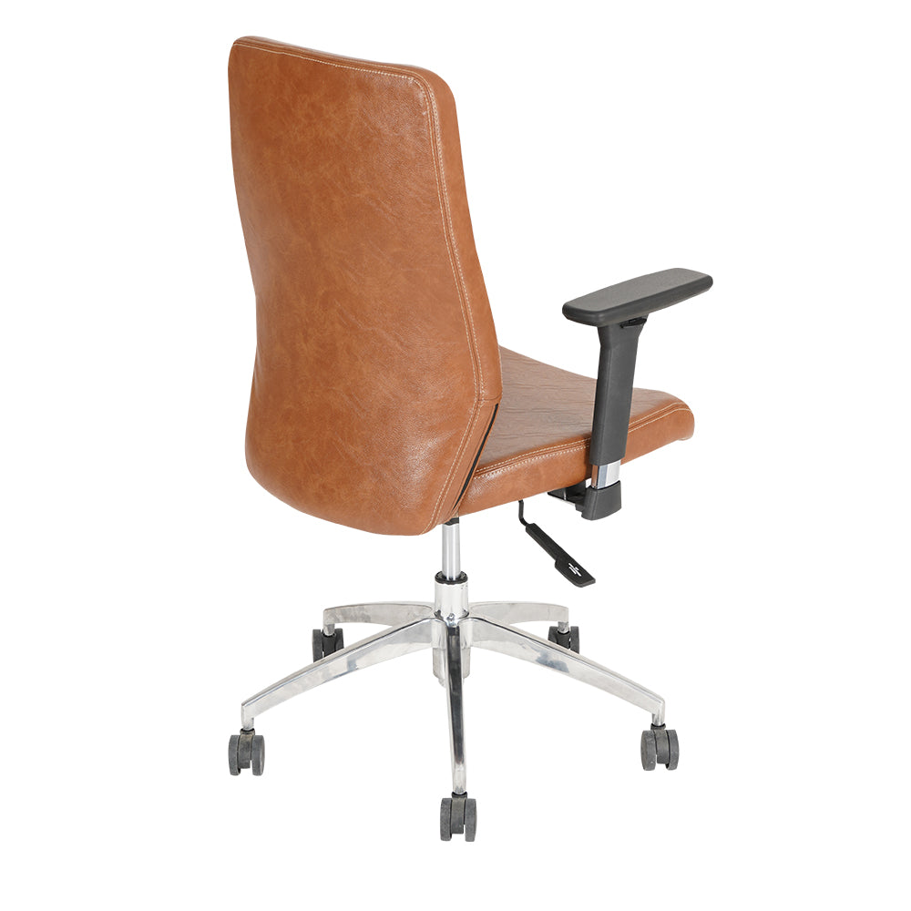 Volga Plus Office Chair Mid Back - Slight Back View
