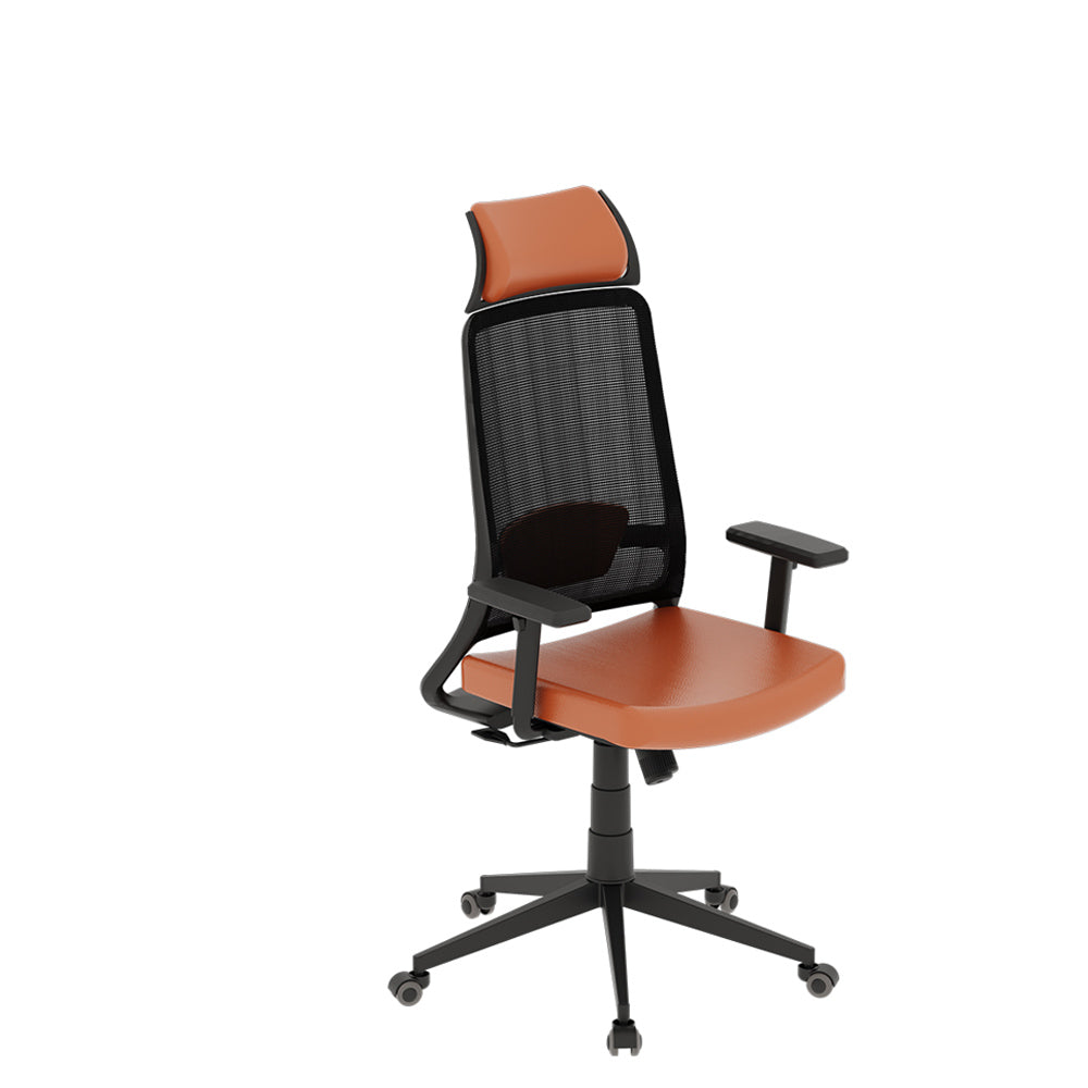 Breeze Sustainable Executive Office Chair High Back - Slight Side View