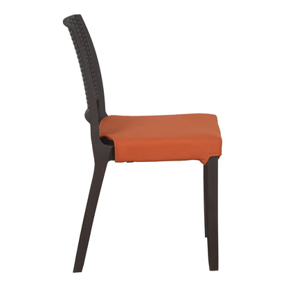Enamora Plastic Chair with Cushion