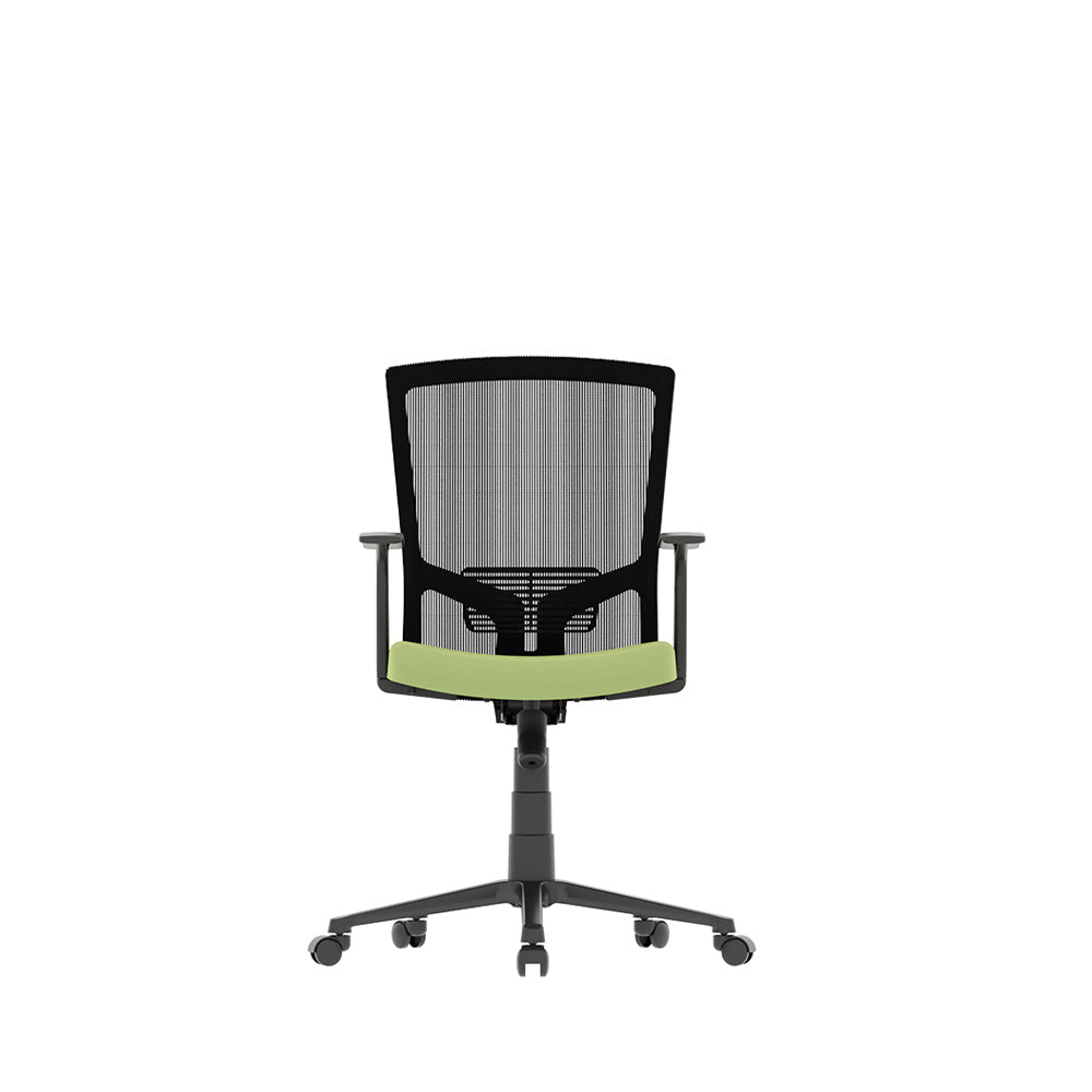 Flow Task Office Chair - Mesh - Mid Back - Moss Green - Back View