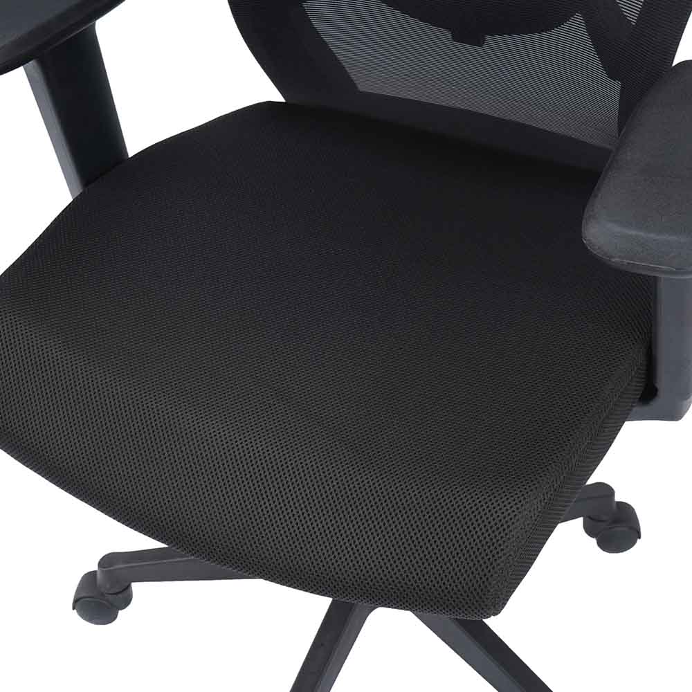 Hexon Office Chair Mesh Mid Back with Adjustable Armrest - Cushion Close Up View
