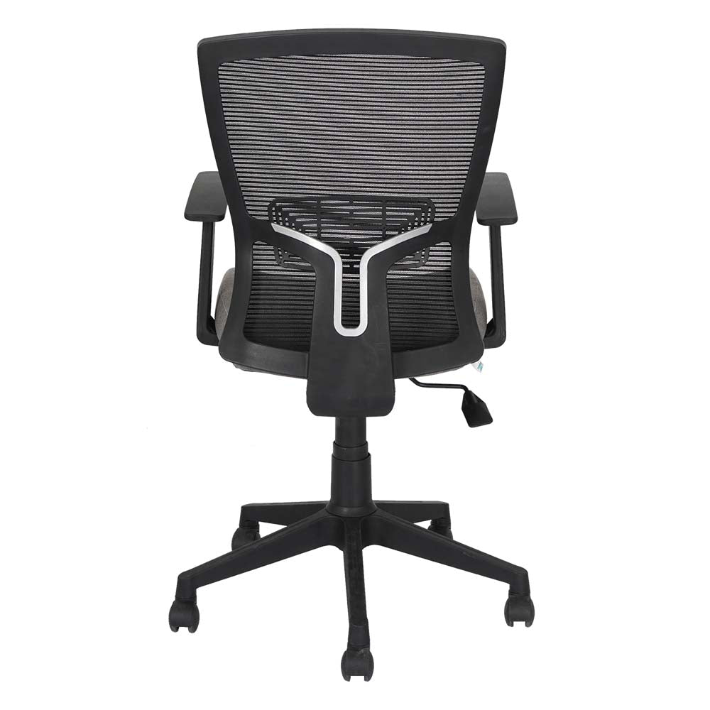 Victory Office Chair Mesh Mid Back in Grey - Back View