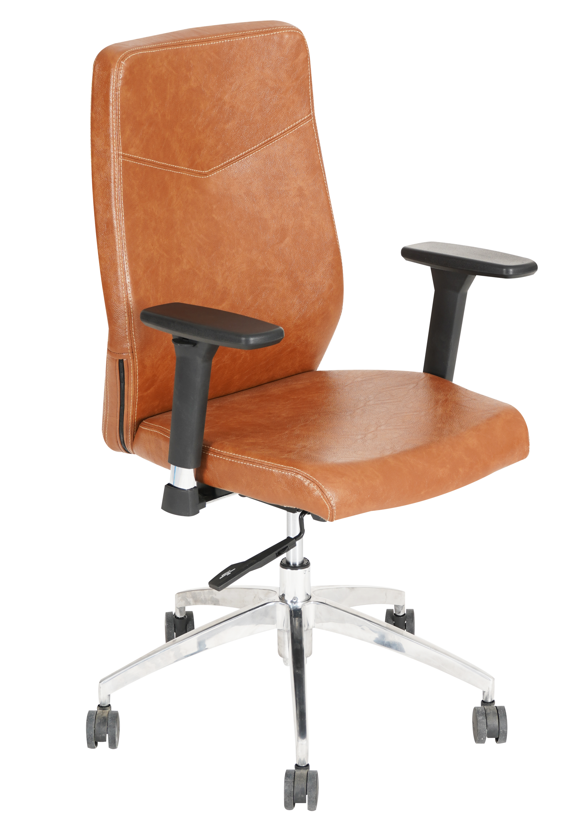 Volga Plus Office Chair Mid Back - Slight Side View