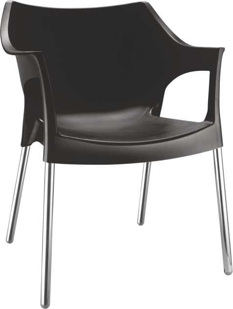 Novella 10 Cafeteria Chair with Stainless Steel Legs