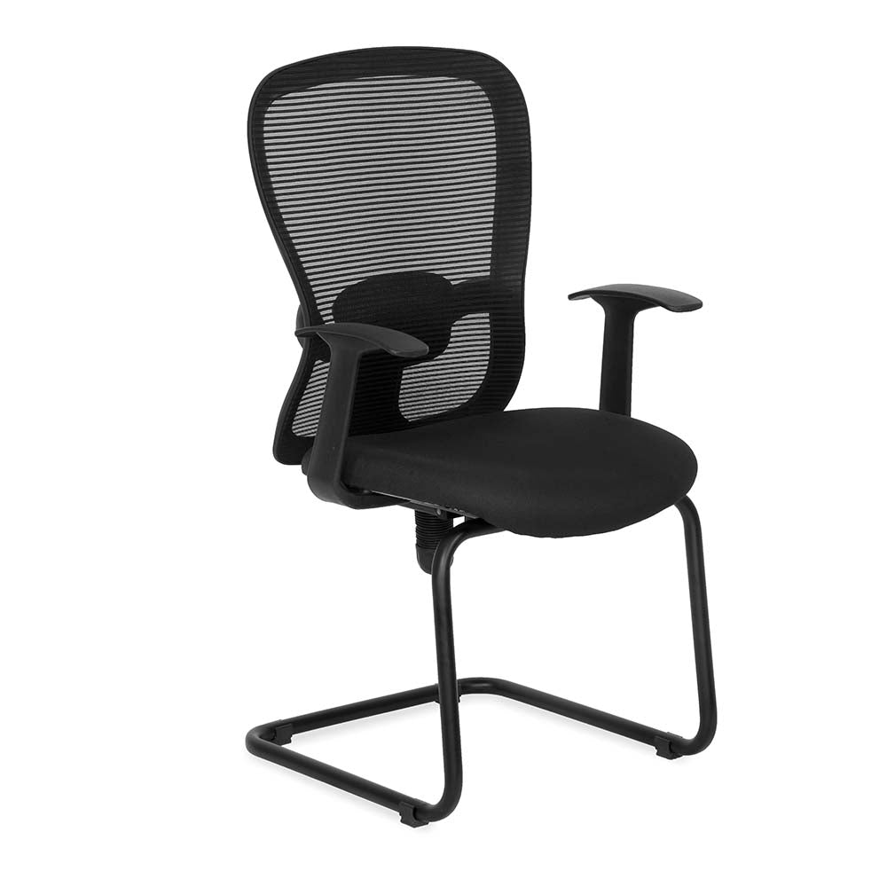 Alba Visitor Chair Mesh Mid Back - Slight Side View