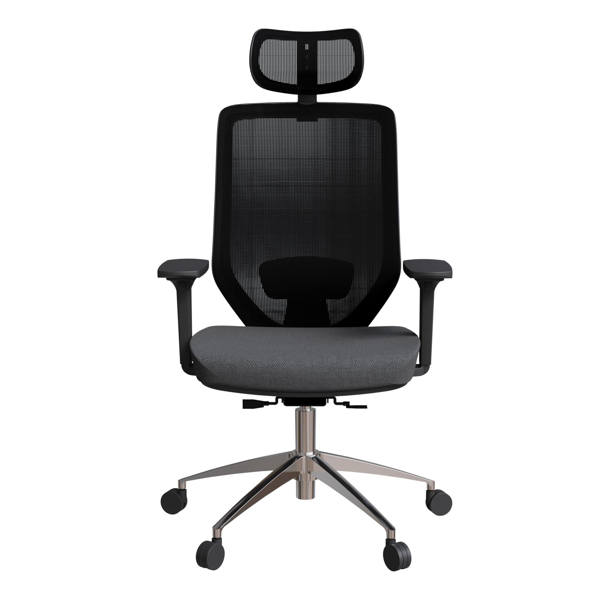 Poise Pro Office Chair High Back - Front View (Black)
