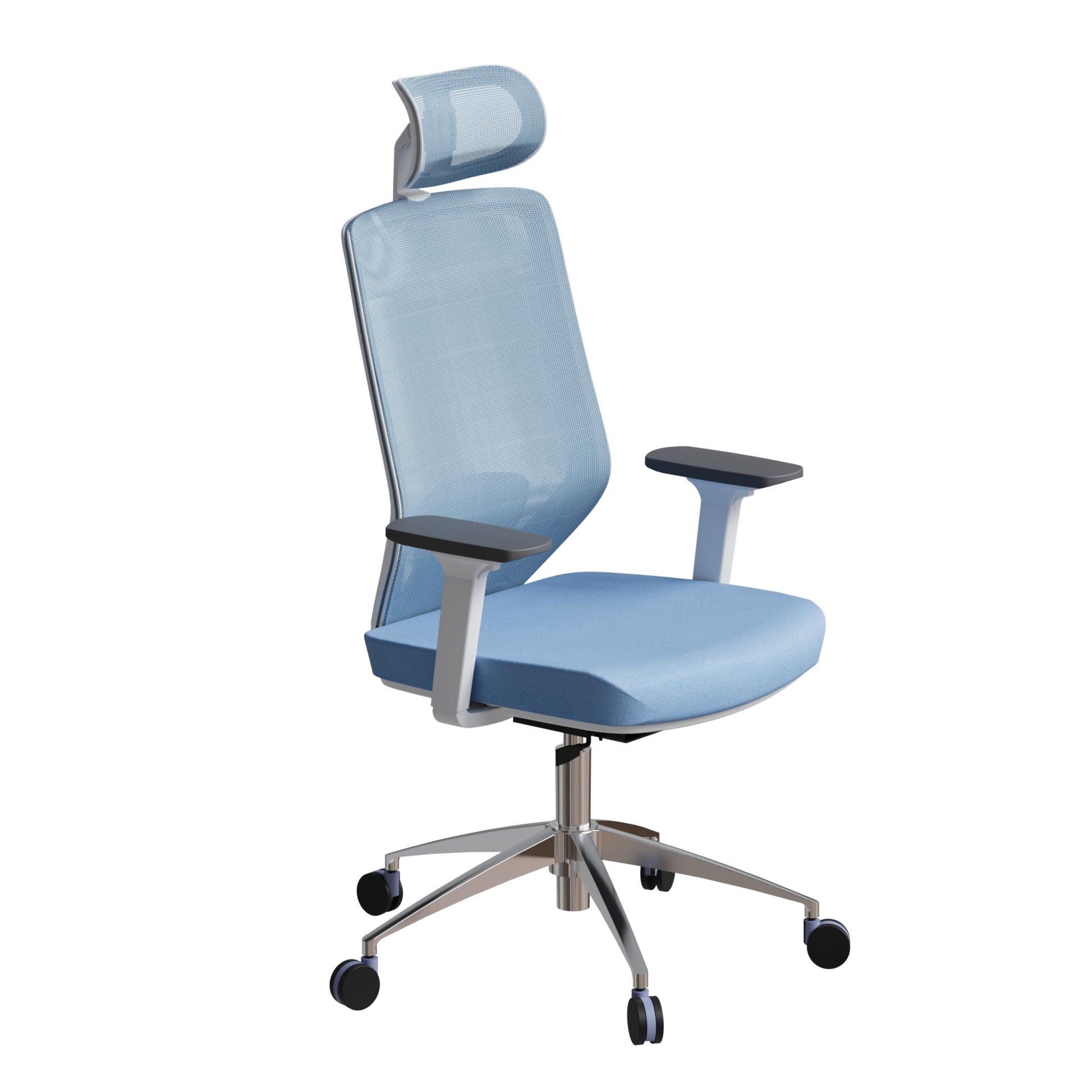 Poise Pro Office Chair High Back - Slight Side View