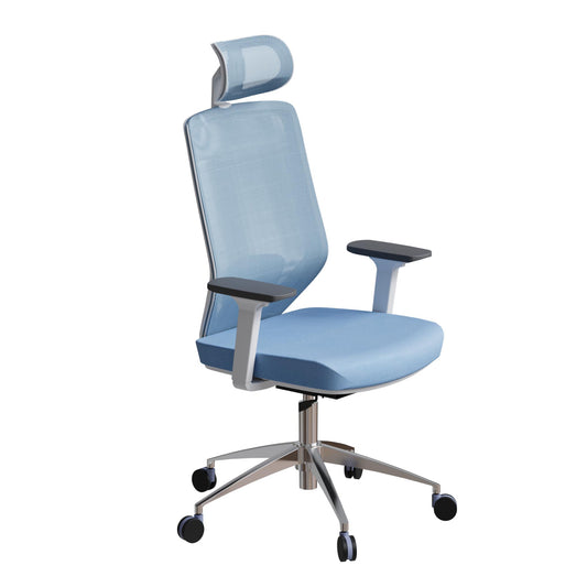 Poise Pro Office Chair High Back - Slight Side View