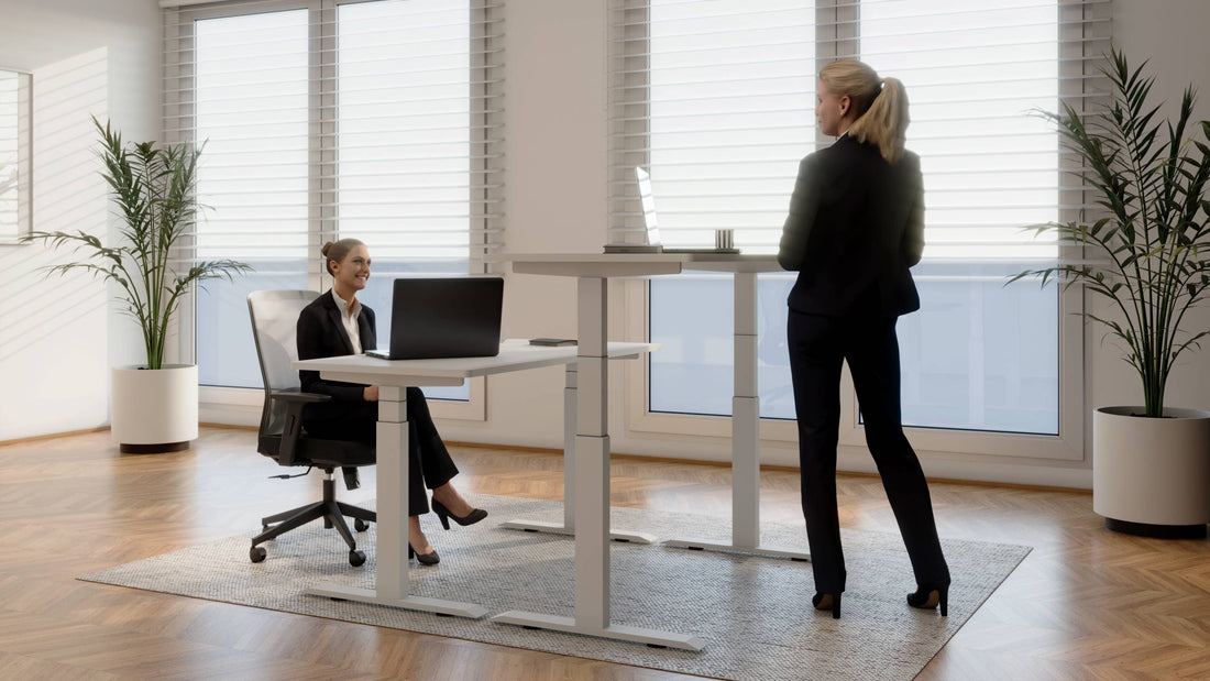 How Height Adjustable Office Desks Help Reduce Back and Neck Pain