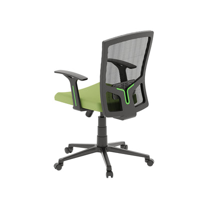 Flow Task Office Chair - Mesh - Mid Back - Moss Green