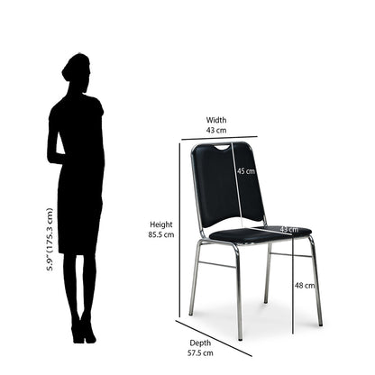 Contract 05 Visitor Chair Soft PVC without Arm