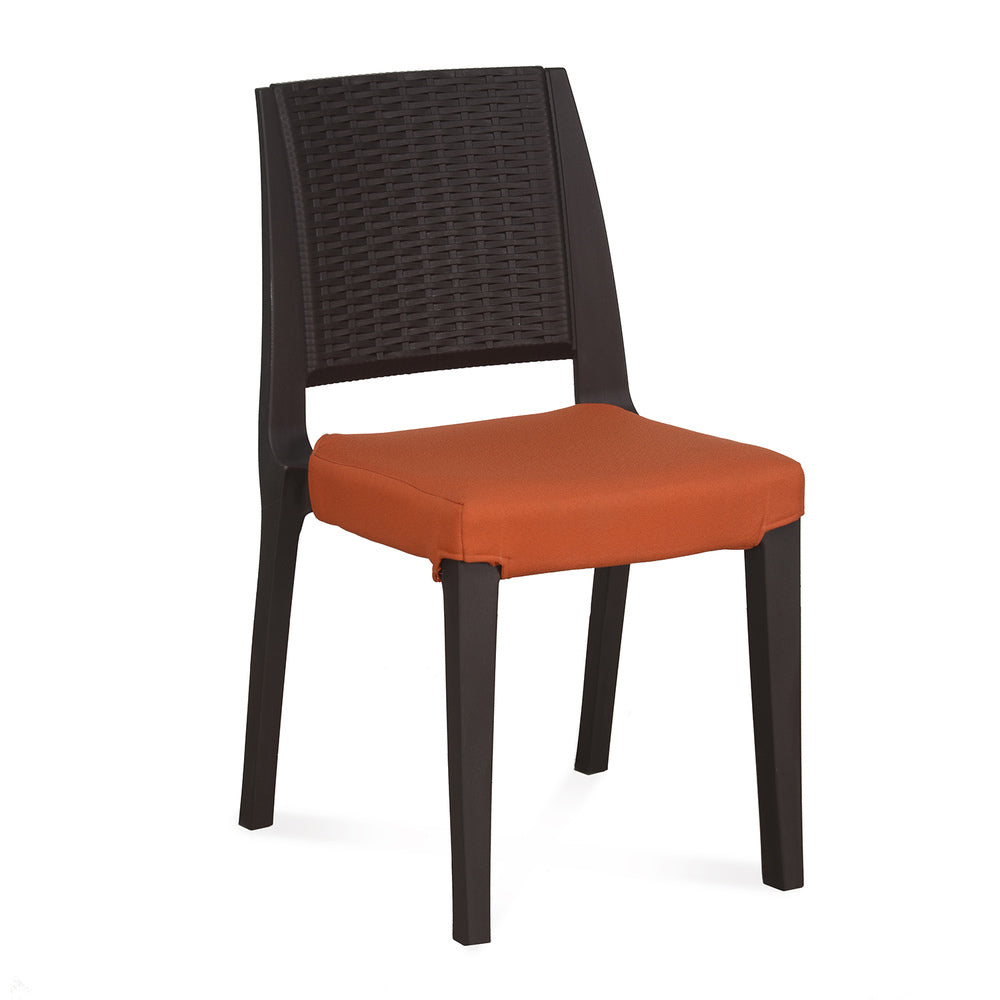 Enamora Plastic Chair with Cushion |Nilkamal Edge