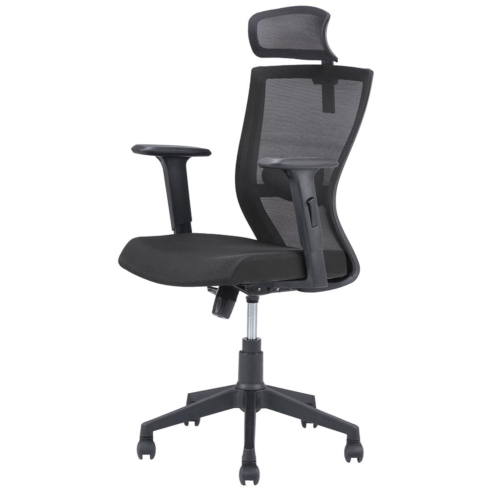 Left Side View of Hexon Office Chair Mesh High Back