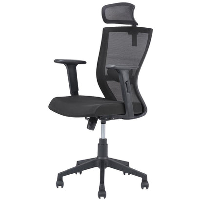Left Side View of Hexon Office Chair Mesh High Back