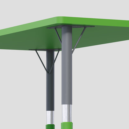 Orange Rectangle Kindergarten Desk