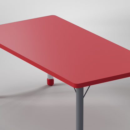 Orange Rectangle Kindergarten Desk